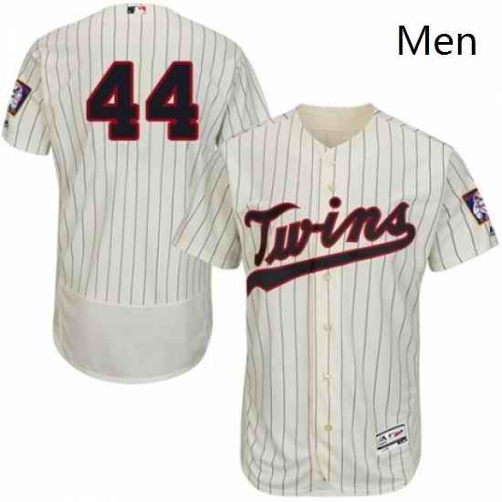 Mens Majestic Minnesota Twins 44 Kyle Gibson Authentic Cream Alternate Flex Base Authentic Collection MLB Jersey